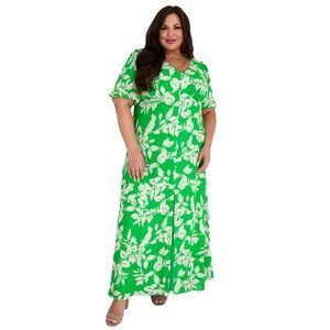 Maree Pour Toi Floral Peasant Bodice Maxi Dress - Size 16